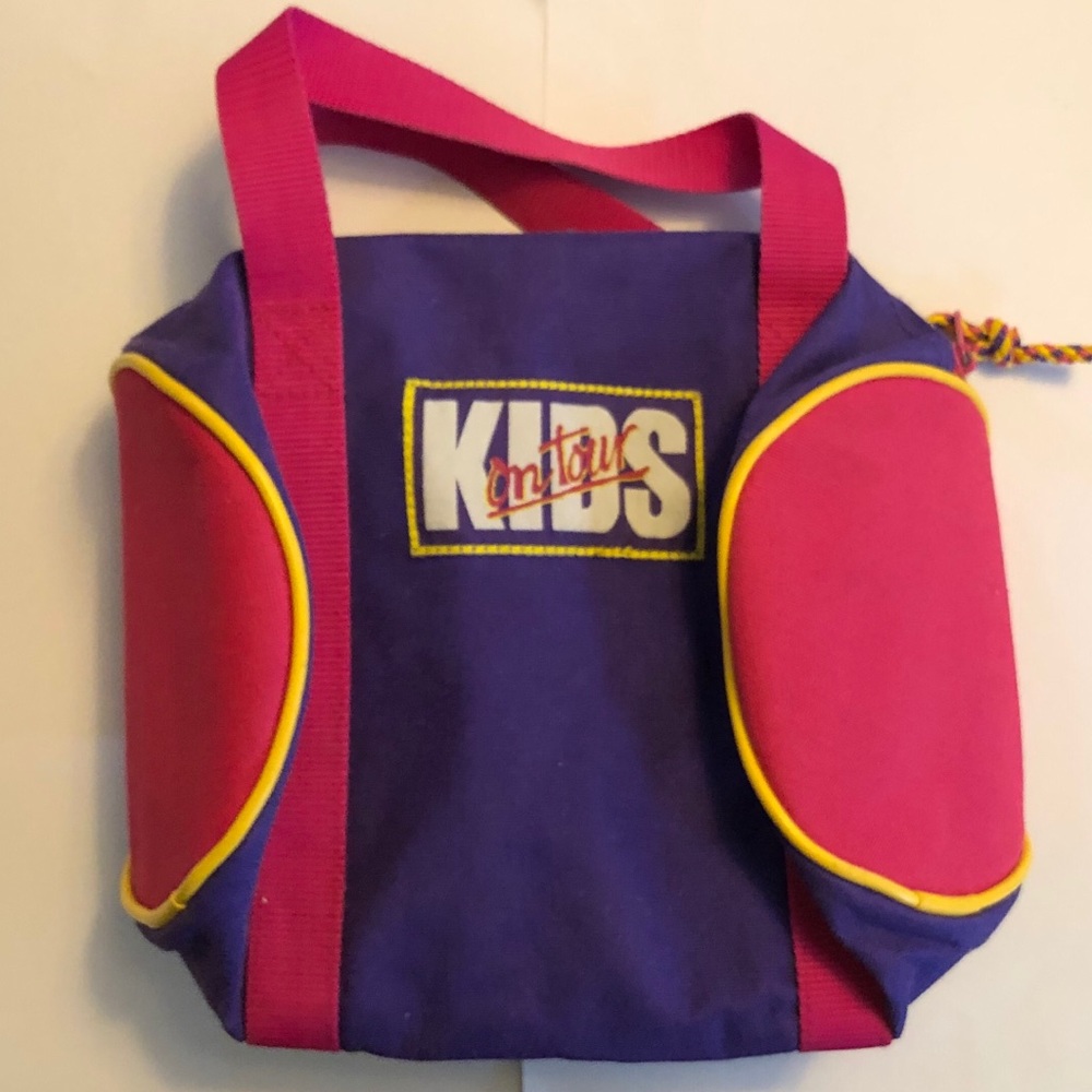Vintage 80s NKOTB Tour Bag New Kids mini Duffel